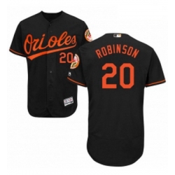 Mens Majestic Baltimore Orioles 20 Frank Robinson Black Alternate Flex Base Authentic Collection MLB Jersey