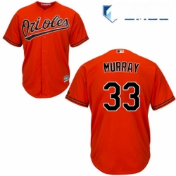 Mens Majestic Baltimore Orioles 33 Eddie Murray Replica Orange Alternate Cool Base MLB Jersey