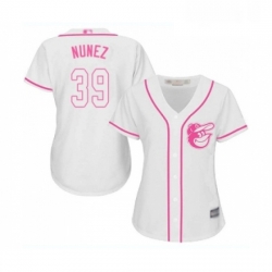 Womens Baltimore Orioles 39 Renato Nunez Replica White Fashion Cool Base Baseball Jersey 