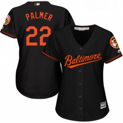 Womens Majestic Baltimore Orioles 22 Jim Palmer Authentic Black Alternate Cool Base MLB Jersey