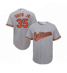 Youth Baltimore Orioles 35 Dwight Smith Jr Replica Grey Road Cool Base Baseball Jersey 