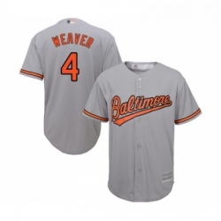 Youth Baltimore Orioles 4 Earl Weaver Replica Grey Road Cool Base Baseball Jersey 