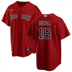 Men Boston Red Sox 18 Adam Duvall Red Cool Base Stitched Baseball Jersey