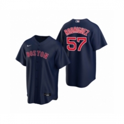 Men Boston Red Sox #57 Eduardo Rodriguez Nike Navy Replica Alternate Jersey