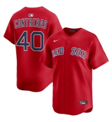 Men Boston Red Sox Nike Home Limited Jersey Red Contreras Willson 40