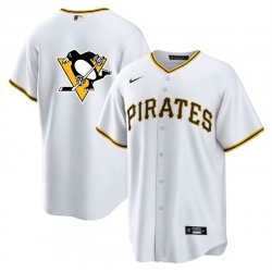 Men Pittsburgh Pirates  26 Penguins White Cool Base Stitched Jersey