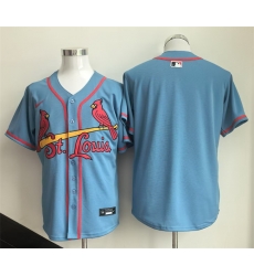 Men St  Louis Cardinals Blank Blue Limited Stitched Baseball Jersey