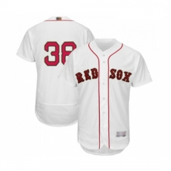 Mens Boston Red Sox 38 Rusney Castillo White 2019 Gold Program Flex Base Authentic Collection Baseball Jersey