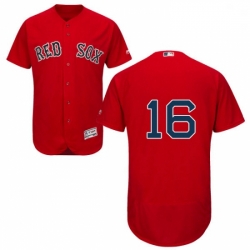 Mens Majestic Boston Red Sox 16 Andrew Benintendi Red Flexbase Authentic Collection MLB Jersey