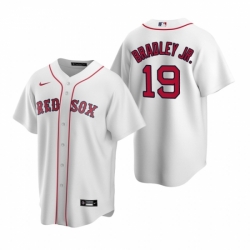 Mens Nike Boston Red Sox 19 Jackie Bradley Jr White Home Stitched Baseball Jersey