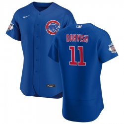 Men Chicago Cubs 11 Yu Darvish Men Nike Royal Alternate 2020 Flex Base Player Jersey