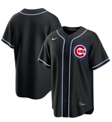 Men Nike Chicago Cubs Black Blank Stitched Baseball Jersey