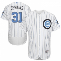 Mens Majestic Chicago Cubs 31 Fergie Jenkins Authentic White 2016 Fathers Day Fashion Flex Base MLB Jersey 