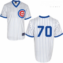 Mens Majestic Chicago Cubs 70 Joe Maddon Replica White 1988 Turn Back The Clock Cool Base MLB Jersey