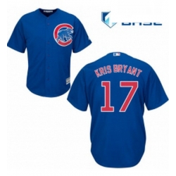 Womens Majestic Chicago Cubs 17 Kris Bryant Replica Royal Blue Alternate MLB Jersey