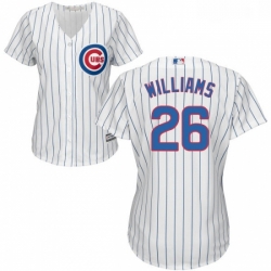 Womens Majestic Chicago Cubs 26 Billy Williams Authentic White Home Cool Base MLB Jersey