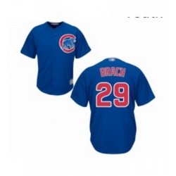 Youth Chicago Cubs 29 Brad Brach Authentic Royal Blue Alternate Cool Base Baseball Jersey 