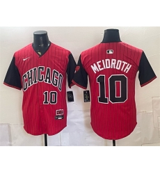 Men Chicago White Sox 10 Chase Meidroth Red Black 2025 City Connect Limited Stitched Baseball Jersey Men Chicago White Sox 10 Chase Meidroth Red Black 2025 City Connect Limited Stitched Baseball Jersey