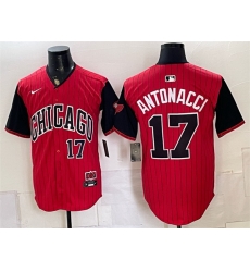 Men Chicago White Sox 17 Sam Antonacci Red Black 2025 City Connect Limited Stitched Baseball Jersey Men Chicago White Sox 17 Sam Antonacci Red Black 2025 City Connect Limited Stitched Baseball Jersey