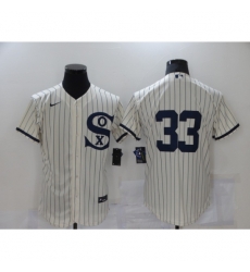 Men Chicago White Sox 33 James McCann Cream Elite 2021 Field of Dreams Jersey