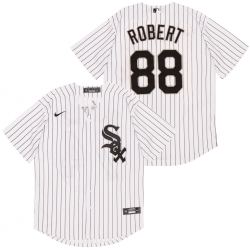 Men Chicago White Sox 88 Luis Robert White 2020 Nike Cool Base Jersey