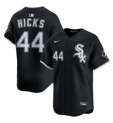 Men Chicago White Sox Nike Black Alternate Limited Jersey Hicks Jordan 44