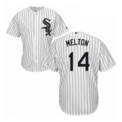 Mens Majestic Chicago White Sox 14 Bill Melton White Home Flex Base Authentic Collection MLB Jersey