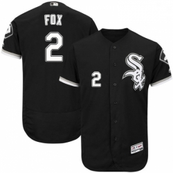 Mens Majestic Chicago White Sox 2 Nellie Fox Black Flexbase Authentic Collection MLB Jersey