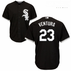 Mens Majestic Chicago White Sox 23 Robin Ventura Replica Black Alternate Home Cool Base MLB Jersey