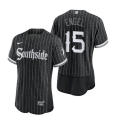 Men's White Sox Southside Adam Engel Black 2021 City Authentic Jersey