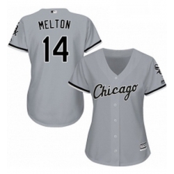 Womens Majestic Chicago White Sox 14 Bill Melton Authentic Grey Road Cool Base MLB Jersey