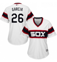 Womens Majestic Chicago White Sox 26 Avisail Garcia Replica White 2013 Alternate Home Cool Base MLB Jersey