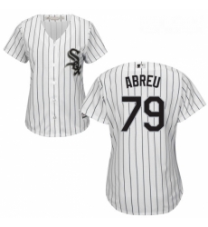 Womens Majestic Chicago White Sox 79 Jose Abreu Replica White Home Cool Base MLB Jersey