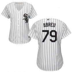 Womens Majestic Chicago White Sox 79 Jose Abreu Replica White Home Cool Base MLB Jersey