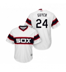 Youth Chicago White Sox 24 Brandon Guyer Replica White 2013 Alternate Home Cool Base Baseball Jersey 