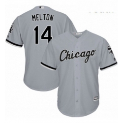 Youth Majestic Chicago White Sox 14 Bill Melton Authentic Grey Road Cool Base MLB Jersey