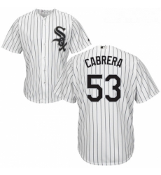 Youth Majestic Chicago White Sox 53 Welington Castillo Authentic White Home Cool Base MLB Jersey 