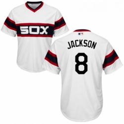 Youth Majestic Chicago White Sox 8 Bo Jackson Authentic White 2013 Alternate Home Cool Base MLB Jersey