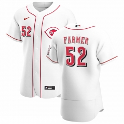 Men Cincinnati Reds 52 Kyle Farmer Men Nike White Home 2020 Flex Base Player MLB Jersey