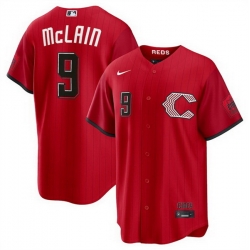 Men Cincinnati Reds  9 Matt McLain Red 2026 City Connect Stadium Stitched Baseball Jersey