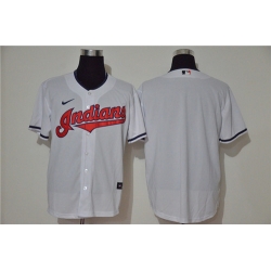 Indians Blank White Nike 2020 Cool Base Jersey