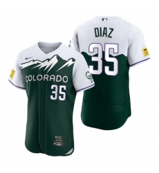 Men Nike Nike Colorado Rockies #35 Elias Diaz City Connect Stitched Flex Base Baseball Jersey