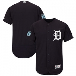 MLB Tigers Blank Orange Blank Cool Base Men Jersey