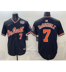 Men Detroit Tigers  7 Kevin McGonigle Black 2026 Alternate USA 250  Patch Vapor Premier Limited Stitched Baseball Jersey