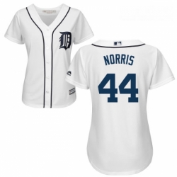 Womens Majestic Detroit Tigers 44 Daniel Norris Replica White Home Cool Base MLB Jersey