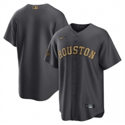 Men Houston Astros Blank 2022 All Star CharcoalCool Base Stitched Baseball Jersey