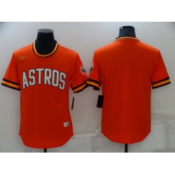 Men Houston Astros Blank Orange Cool Base Stitched jersey