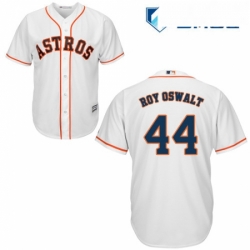 Mens Majestic Houston Astros 44 Roy Oswalt Replica White Home Cool Base MLB Jersey