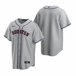 Mens Nike Houston Astros Blank Gray Road Stitched Baseball Jersey