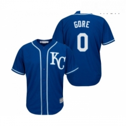 Mens Kansas City Royals 0 Terrance Gore Replica Blue Alternate 2 Cool Base Baseball Jersey 